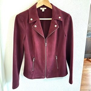 Style & Co. Plum Color Faux Suede Women’s Jacket Size XS